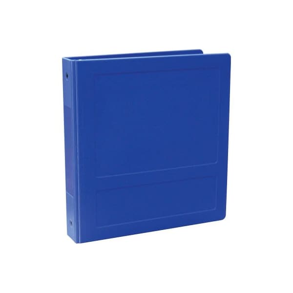 Omnimed 2-1/2" Antimicrobial Binder, 3-Ring, Side Open, Holds 450 Sheets, Blue